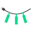 SUPVAN T50M Serie Nastro Etichettatrice, 25 mm x 38mm + 40mm, Nero su Verde