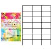 EVG Evergreen Goods - Carta autoadesiva pretagliata, formato A4, stampabile a getto d'inchiostro e laser, con retro adesivo resistente, multiuso, 7 x 7, 21 per formato A4: 630 etichette in totale, 30