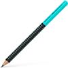 FABER-CASTELL 511912 - Matita Jumbo Grip Two Tone, durezza HB, colore: Nero/Turchese