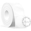 SUPVAN T50M Serie Nastro Etichettatrice, Nero su Trasparente, Tondo Φ 30 mm | 220 Etichette/Rotolo, Laminato Impermeabile Anti-olio, Forte Adesività, Rilevamento Auto, Durevole per Imprese, Casa, Scuola