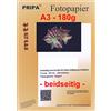 pripa Carta fotografica - opaca - 180g-50Blatt- A3 - beidseitig