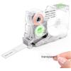 SUPVAN G-Serie Etichetta Fustellata, Nero su Trasparente, 12 mm x 30 mm