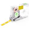 SUPVAN G-Serie Etichetta Fustellata, 9 mm x 22 mm, Nero su Giallo | 310 Etichette/Rotolo, per Stampaggio Lotto, 10 Anni Durata, Resistente UV, Calore, Graffi, Strappi, Impermeabile Anti-olio