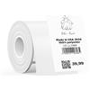 SUPVAN T50M Serie Nastro Etichette, 50mm×80mm 100 Etichette/Rotolo Ricarica Originale Termica Laminata, Impermeabile, Olioresistente, Ad Alta Adesività, Auto-Rilevante, Nero Su Bianco