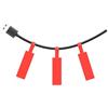 SUPVAN T50M Serie Nastro Etichettatrice, 25mm x 38mm + 40 mm, Nero su Rosso