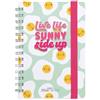 Legami - Agenda Settimanale Spiralata Small, 12 Mesi, da Gennaio 2024 a Dicembre 2024, Planner pieghevole 2024/2025, Chiusura con Elastico, Taschina finale, Rubrica, 8,5x13 cm, Tema Egg