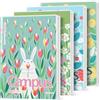 KOKUYO Quaderni formato A5, confezione da 4 quaderni Campus Comp Book con | 80 fogli con ampia spaziatura delle linee con copertina tascabile in PVC, libro scolastico con animali, diario per donne
