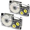 PRESTIGE CARTRIDGE 2 Cassettes XR-9WE XR-9WE1 nero su bianco 9mm x 8m Nastri compatibili per Etichettatrice Casio KL-60 KL-100 KL-120 KL-200 KL-300 KL-750 KL-780 KL-820 KL-2000 KL-7000 KL-7200 KL-8100 KL-8200 CW-L300
