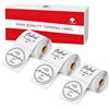 Phomemo 3 Rotoli M110 Etichette rotonde termiche Compatibile con Phomemo M110 M120 M220 M221 M108 M102 M100 M150 M250 M260,1.18''x1.18''(30x30mm), 200 / rotolo