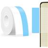 SUPVAN T50M Serie Nastro Etichettatrice, 45 mm x (13+15) mm, Nero su Blu