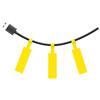 SUPVAN T50M Serie Nastro Etichettatrice, 25mm x 38mm + 40mm, Nero su Giallo
