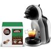 NESCAFÉ DOLCE GUSTO De'Longhi Mini Me Macchina per Caffè Espresso e Altre bevande in capsula, Automatica, Nero e Grigio + Miscela Robusta Caffè Espresso 90 capsule