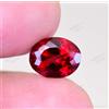 3.50 CT Naturale Rosso Colore Granato Almandino Ovale Loose Gemma Certificato