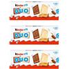 Generico 3X Confezione Per Ferrero Kinder Duo, 12 Biscotti Ricoperti di Cioccolato al Latte e Cioccolato Bianco, Set di 3 Confezioni da 12 biscotti