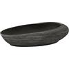 vidaXL Lavabo da Appoggio Grigio e Nero Ovale 59x40x14 cm Ceramica