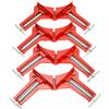 FreeTec 4 pezzi HSM Morsetto per troncatrice, 75 mm, morsetto angolare, morsetto sergente, morsetto a vite