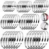 Choonjin 42 Pezzi Fascette Metalliche Stringitubo in Acciaio Inox, 10-50mm/50-150mm Regolabili Fascetta Stringitubo Metallica Morsetti per Tubi, Senza Viti Morsetto Collare, per Tubazioni Fissaggio (42 Pezzi)