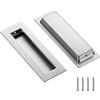 Ravinte 2 maniglie per armadio in nichel spazzolato, maniglie scorrevoli, cassetto estrae maniglie per armadio da cucina, tirando hardware per mobili da cucina, lunghezza 150 mm