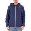 K-way Felpa con cappuccio e zip tinta unita