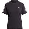 Adidas T-shirt nera 3-Stripes