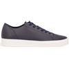 Crime London Sneakers Raw Cut blu in cuoio