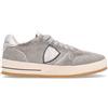 Philippe Model Sneakers Nice Low Pony Metal argentata