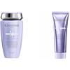 KERASTASE Kérastase, Blond Absolu, Shampoo Neutralizzante Anti-Riflessi 250 ml + Balsamo Riparatore & Anti-Rottura 250 ml + Siero Fortificante 150 ml
