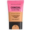 Revolution Beauty London Revolution Conceal and Define Soft Matte Tube Foundation, Fondotinta Coprenza Totale Opaco, F9.5NC, 23ml