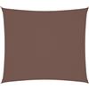 vidaXL Parasole a Vela Tenda da Sole Elegante Moderna Anti UV Giardino Frangisole Terrazza Balcone in Tessuto Oxford Rettangolare 2x2,5 m Marrone