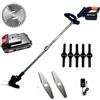 OISE ART STORE Trade Shop - Decespugliatore Elettrico 2 Batteria Litio 24 V Tagliaerba Tagliabordi 8421