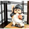 Giocatore di baseball Shigaraki Ware Ver. Statuina in ceramica cane procione ...