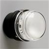 Oluce Fresnel 1148 - Lampada da parete o da soffitto, design Joe Colombo, colore: Nero