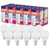OSRAM Valore a stella a LED Classica lampada LED P40 per socket E14, forma di caduta, FR, 470 lm, bianca diurna, 6500k, sostituzione per lampadine da 40w venzionali, non dimmerabile, pacchetto da 10