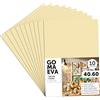 m-office Fogli di Gomma Eva Colorata, Gomma Crepla per Scrapbooking, Scuola, Cartoncini Creativi, Lavoretti, Torte Scenografiche, Scuola o Progetti Artistici 40x60cm (Crema, 10 uds)