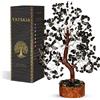 YATSKIA Cristallo di tormalina nera: bonsai, albero dei soldi, albero nero, albero della vita, albero della vita, albero della vita chakra, regali energetici per donne, crittali e pietre preziose