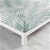 douceur d'intérieur, Lenzuolo sotto con angoli (160 x 200 cm) Botania Salvia, 100% cotone