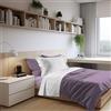 PENSIERI DELICATI Completo Letto 1 Piazza e Mezza 100% Cotone, Completo 180x300 Comprensivo di Lenzuolo Sotto, Lenzuolo Sopra e 1 Federa a due Volant, Made in Italy, Fantasia Goccia Rosa