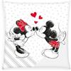 Herding Disney Topolino e Minnie - Cuscino in Velboa Morbido, 100% Poliestere, 40 x 40 cm