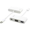 Kramer Electronics ADC-U31C/M1 replicatore di porte e docking station per laptop Bianco