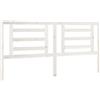 vidaXL Testiera bianca 186x4x100 cm Legno massello di pino