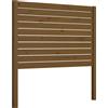 vidaXL Testiera marrone miele 106x4x100 cm in legno di pino massiccio