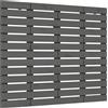 vidaXL Testiera da parete grigia 141x3x91,5 cm Legno massello di pino