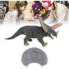 Gistuch Dinosauro giocattolo RC, simulazione, telecomando, triceratopo, gambe che camminano, occhi luminosi, bocca apribile per bambini e bambine