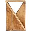 Generico Tavolino di Servizio 35x35x55 cm in Legno Massello di Mango,Marrone,10.8kg,286183