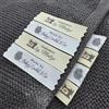 MEIEG 20-100 Pezzi Etichette da Cucito Personalizzate, Etichette in Cotone di Marca Personalizzate con Logo O Testo, Tags in Nastro Twill per Articoli Fatti A Mano(15x50mm)
