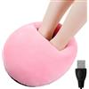 REGAPOG Scaldapiedi Elettrico，Scaldapiedi，Riscaldatori Elettrici Per Piedi,Riscaldatore Usb Regolabile Dispositivo Portatile Di Riscaldamento Per I Piedi,Per Donne Casa Ufficio Sedia Campeggio Riposo (rosa)
