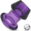 BDSMJOY Anal tunnel plug con tappo, plug anale cavo, plug per speculum fisting espansore anale clistere, giocattolo anale estremo per coppie donne e uomini (S)