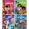 Nelson Mini-Bücher: 4er Disney Mini-Bücher zum Film 1-4: 4 Mini-Bücher im Set | Set mit 4 Büchern ab 3 Jahren für unterwegs zu Vaiana 2, Alles steht Kopf 2, Encanto und Zoomania 2
