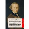 CreateSpace Independent Publishing Platf Der einzig mögliche Beweisgrund zu einer Demonstration des Daseyns Gottes
