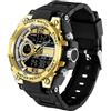 findtime Orologio militare da uomo, per attività all'aperto, sportivo, impermeabile a 50 atm, orologio tattico, militare, per sport, grande quadrante multiplo, facile da leggere in notte